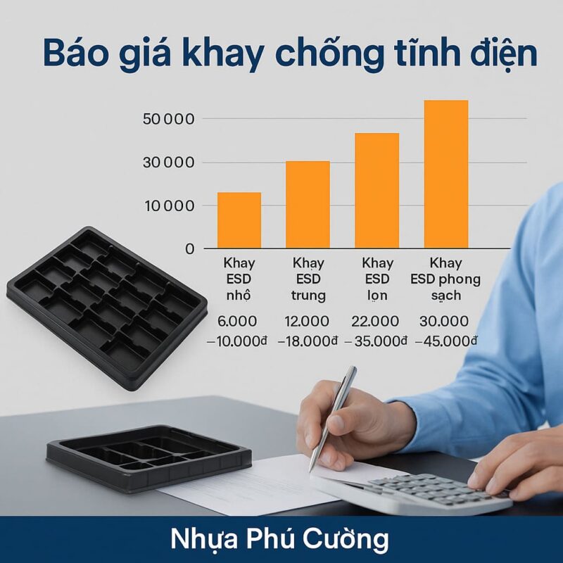 Bao giá khay chống tĩnh điện