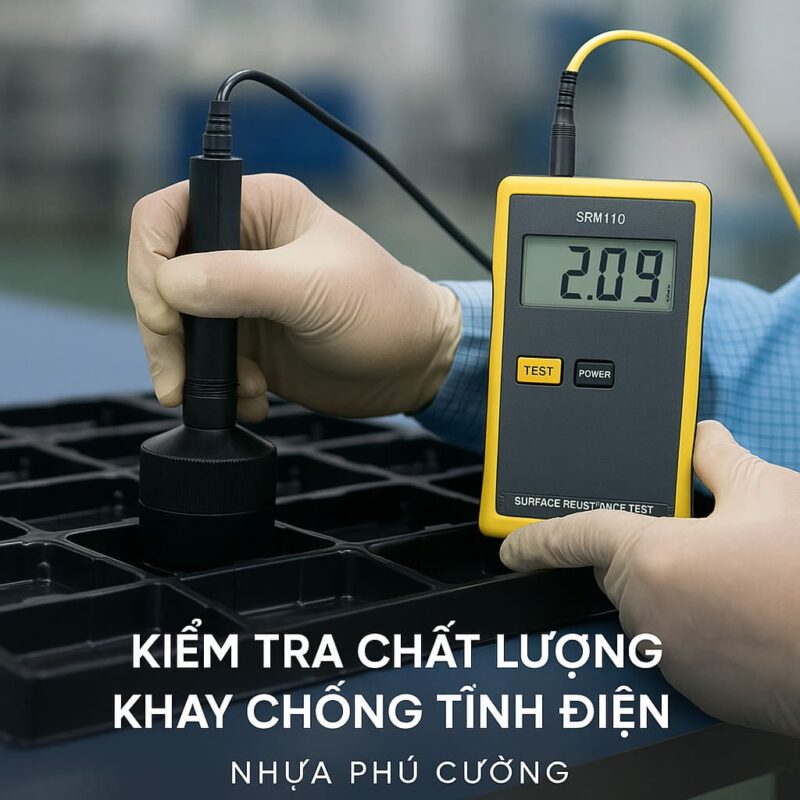 Kiểm tra khay chống tĩnh điện