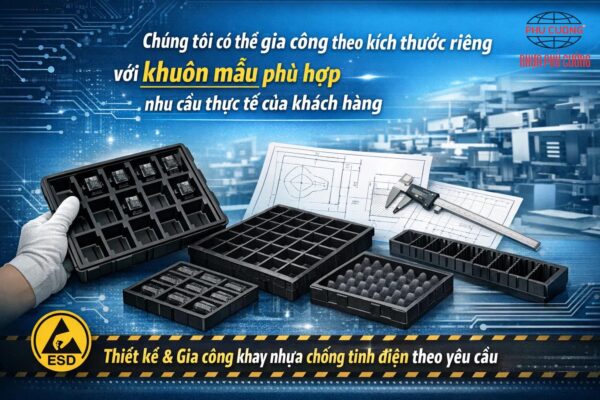 Thiết kế và gia công khay nhựa theo yêu cầu