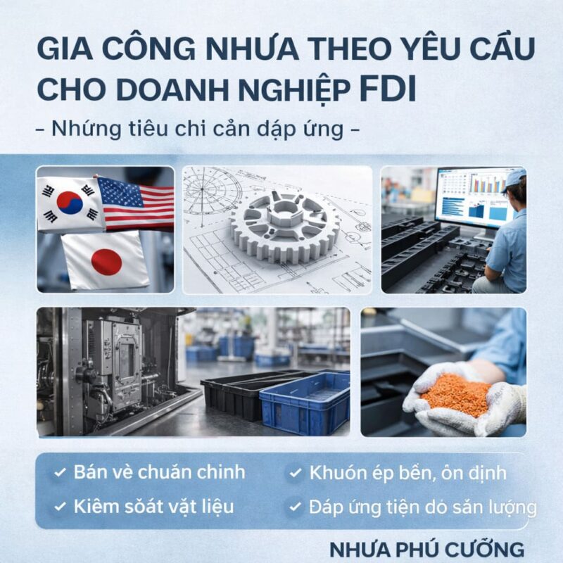 Gia công nhựa theo yêu cầu cho doanh nghiệp FDI