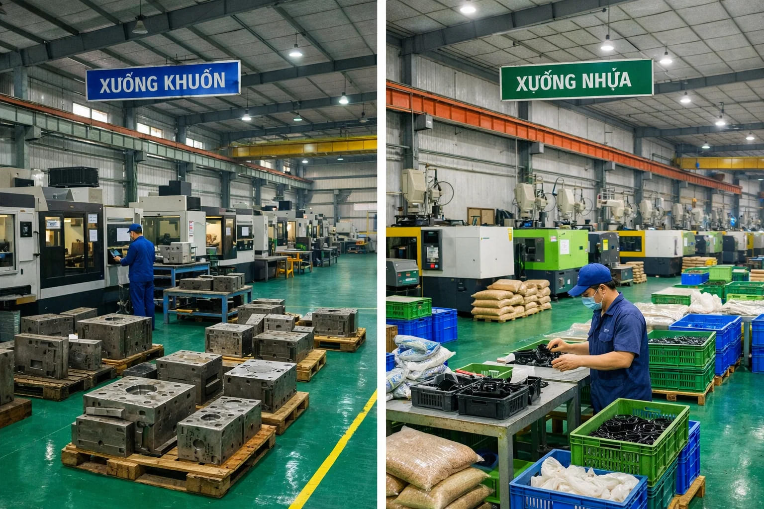 Nhựa Phú Cường có xưởng khuôn và xưởng nhựa