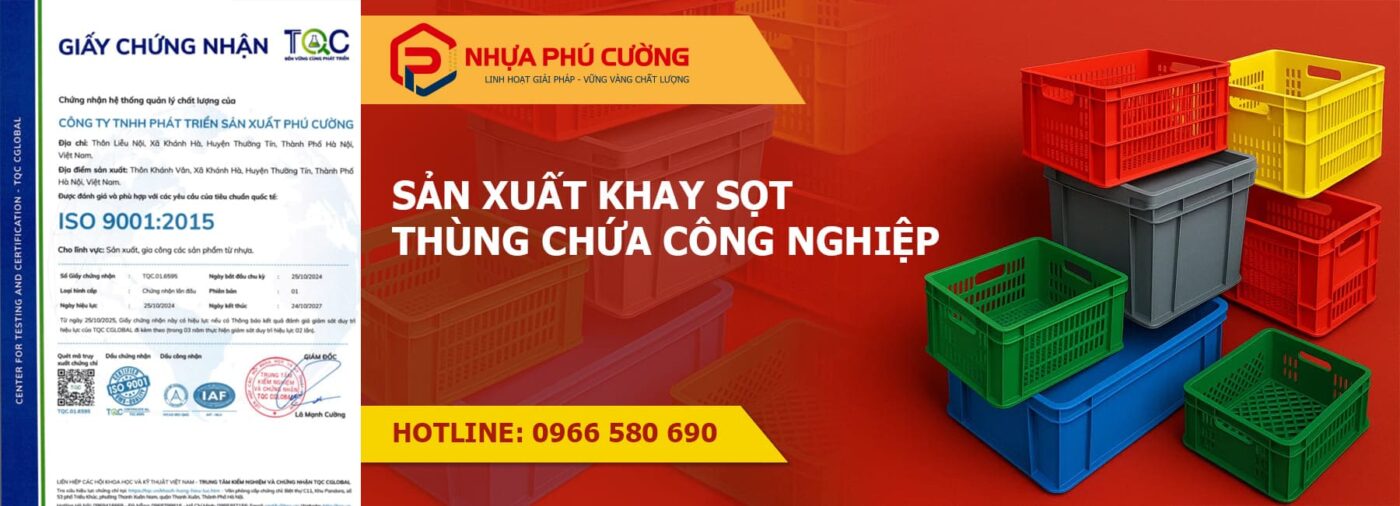 sản xuất khay sọt công nghiệp