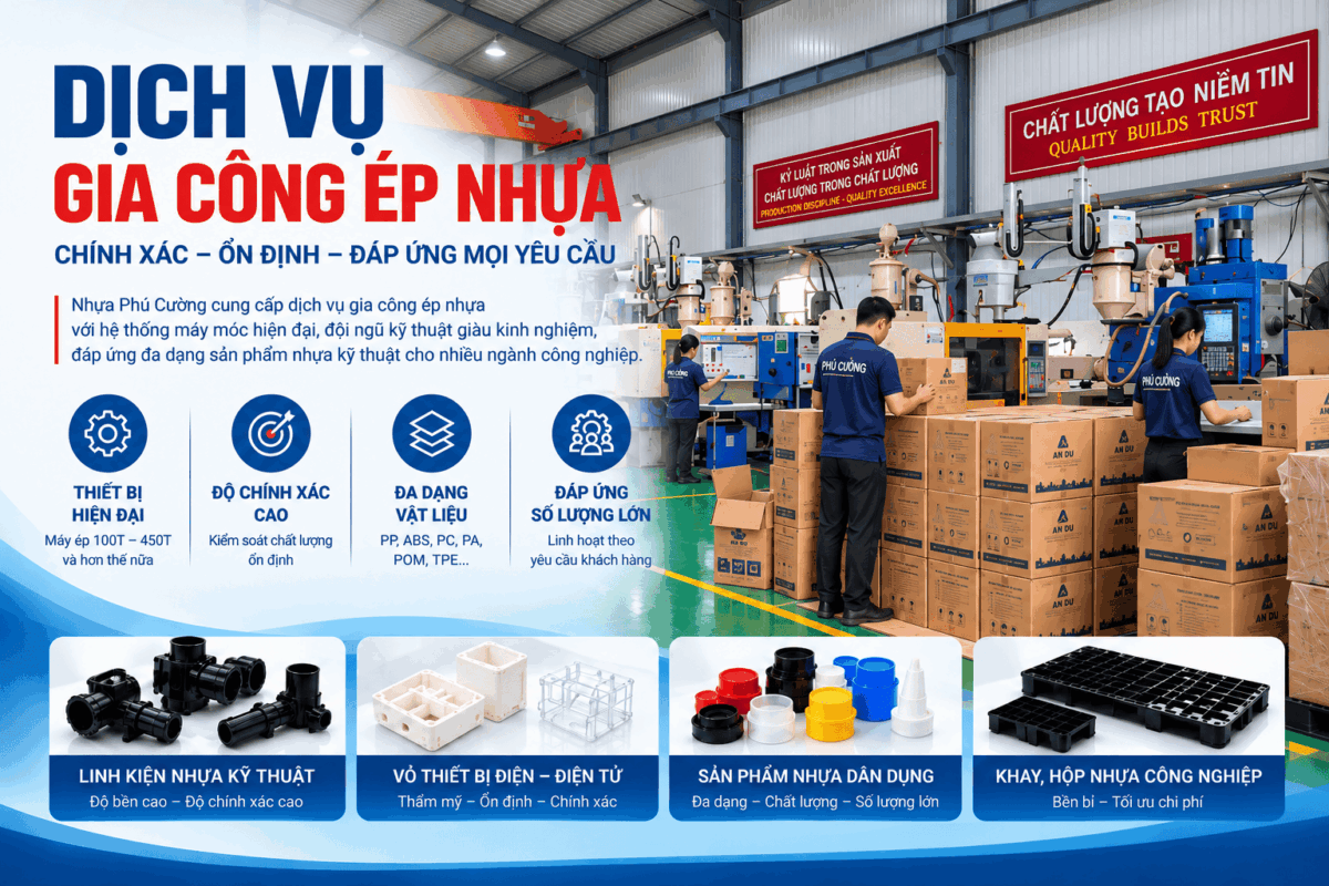 Dịch vụ gia công sản xuất nhựa Phú Cường