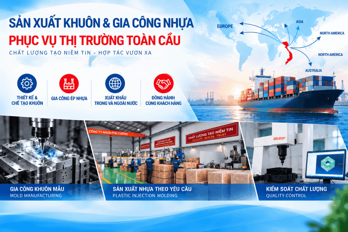 Gia công sản xuất nhựa xuất khẩu