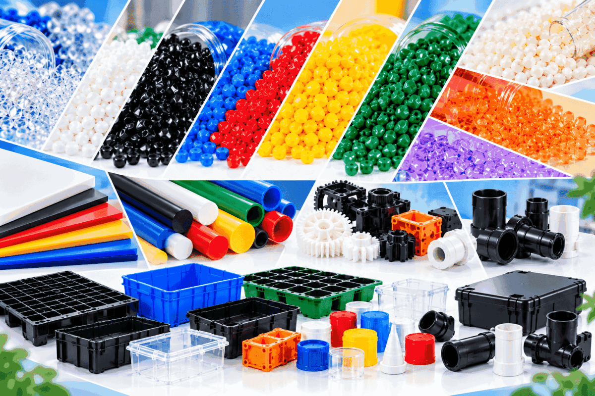 Vật liệu nhựa phổ biến trong sản xuất